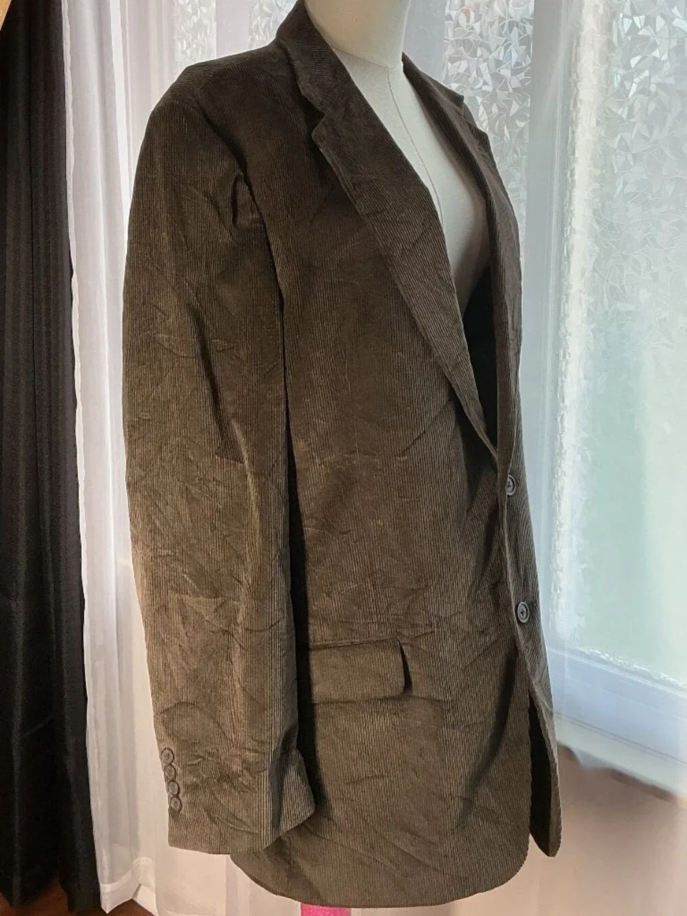 Club Room Macy’s Men’s 44L Brown Cotton Corduroy Blazer Sport Coat